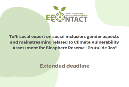 Extended: : Local expert on social inclusion and gender aspects related to Climate Vulnerability and support for Mainstreaming Climate Change into the local policy documents based on climate change vu