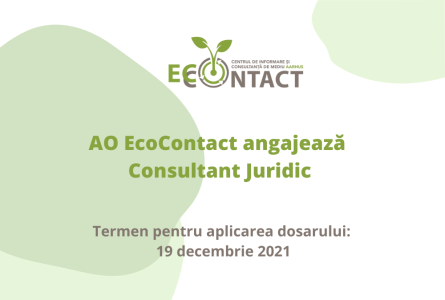 EcoContact angajează Consultant Juridic