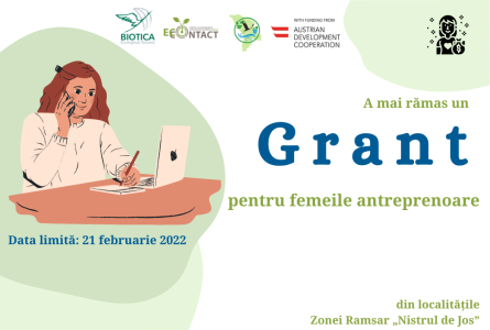 Anunț de relansare a Concursului de Granturi pentru ÎMM-uri fondate și administrate de femei în zona Ramsar „Nistrul de Jos”