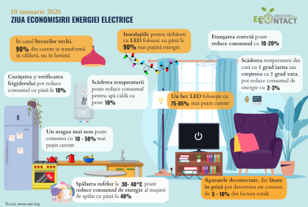 10 ianuarie – Ziua economisirii energiei electrice_2026