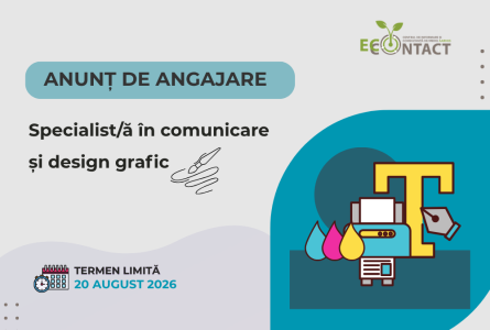 AO EcoContact angajează specialist/ă în comunicare și design grafic