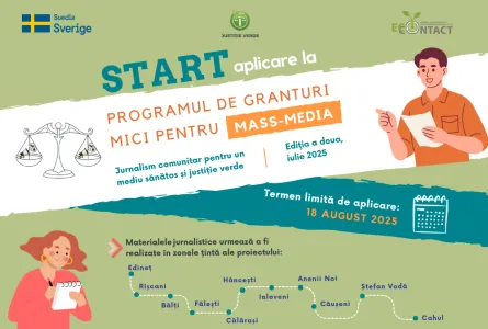 EcoContact, cu suportul Suediei,  acordă patru granturi pentru inițiative de jurnalism de mediu