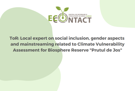 ToR: Local expert on social inclusion and gender aspects support for mainstreaming climate change measures into the local policy documents