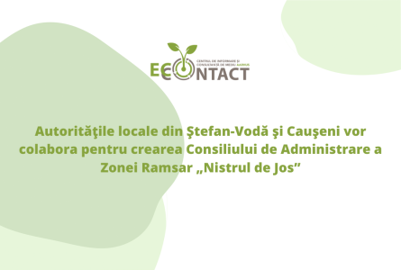 Autorităţile locale din Ştefan-Vodă şi Cauşeni vor colabora pentru crearea Consiliului de Administrare a Zonei Ramsar „Nistrul de Jos”