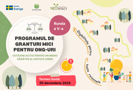 EcoContact lansează Programul de granturi pentru ONG-uri active în domeniul protecției mediului și dezvoltării durabile din toate raioanele Republicii Moldova