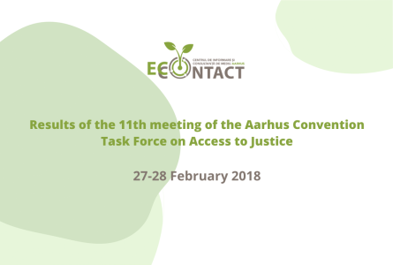 Results of the 11th meeting of the Aarhus Convention Task Force on Access to Justice (27-28 February 2018)