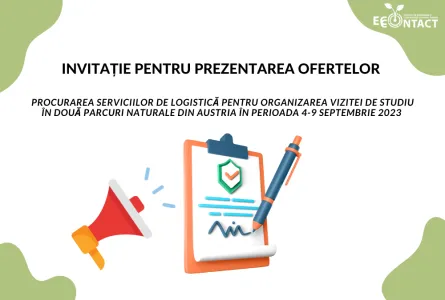 Invitație pentru prezentarea ofertelor: procurarea serviciilor de logistică pentru organizarea unei vizite de studiu