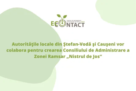 Autorităţile locale din Ştefan-Vodă şi Cauşeni vor colabora pentru crearea Consiliului de Administrare a Zonei Ramsar „Nistrul de Jos”