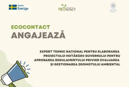 Expert tehnic național pentru elaborarea proiectului hotărârii Guvernului pentru aprobarea Regulamentului privind evaluarea și gestionarea zgomotului ambiental