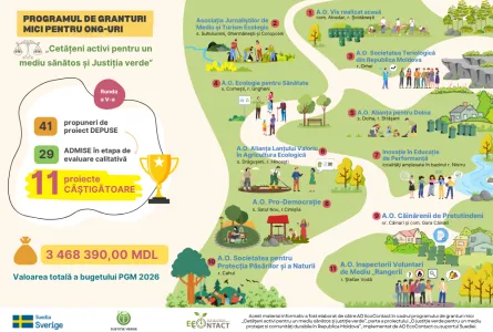 11 organizații neguvernamentale vor implementa proiecte de mediu și justiție verde în comunitățile lor, cu suportul Suediei