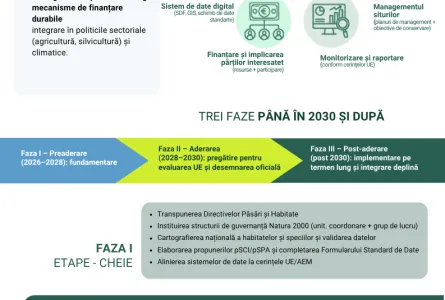 Infografic - Foaie de parcurs pentru tranziția spre Natura 2000