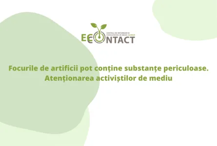 Focurile de artificii pot conține substanțe periculoase. Atenționarea activiștilor de mediu