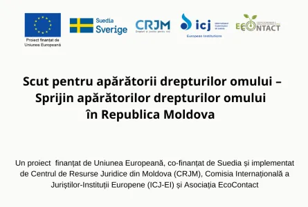 Scut pentru apărătorii drepturilor omului – Sprijin apărătorilor drepturilor omului în Republica Moldova
