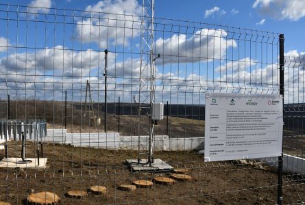 Stație meteorologică automatizată, instalată în Rezervația Cultural-Naturală „Orheiul Vechi” pentru monitorizarea condițiilor climatice